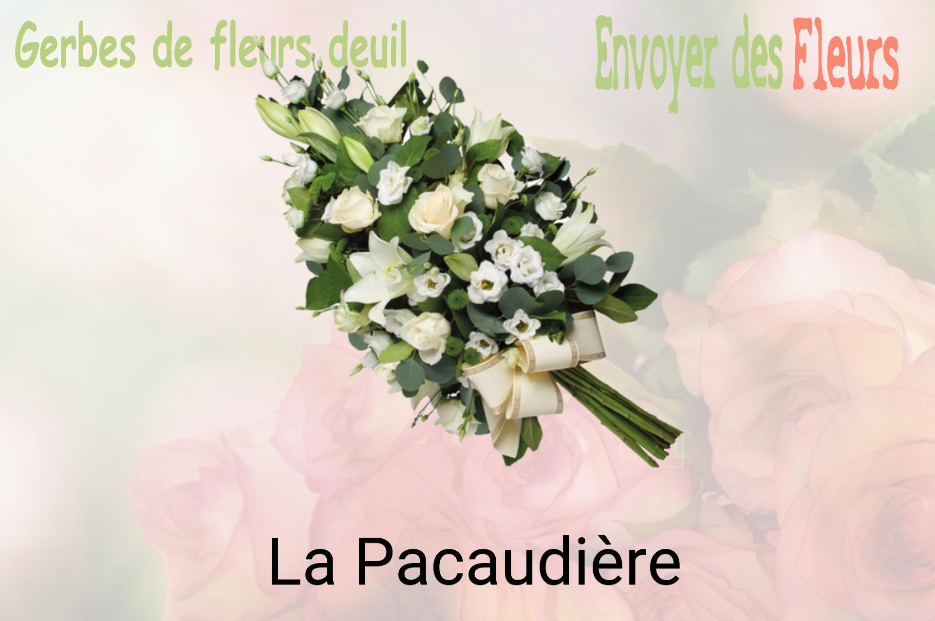 Gerbe de fleurs de deuil livrée à La Pacaudière